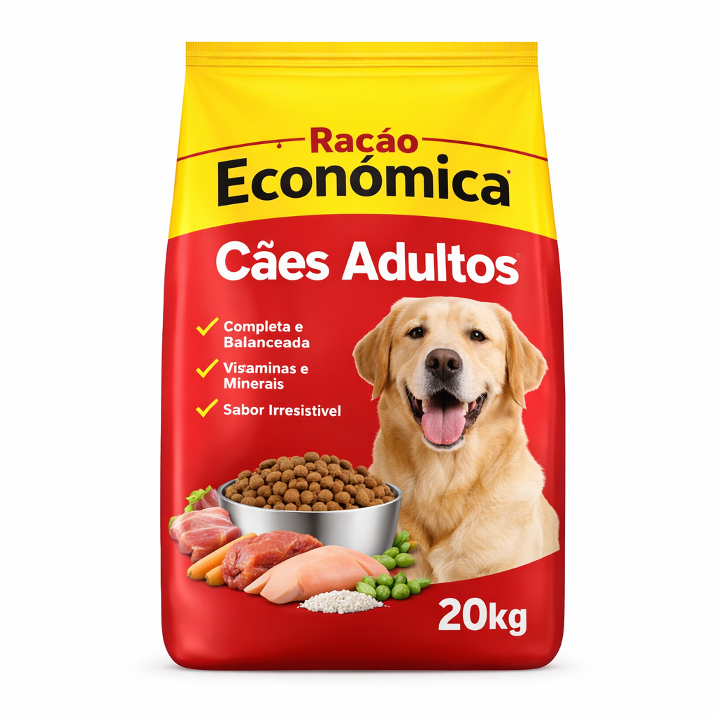 Ração Econômica Cães Adultos 20kg
